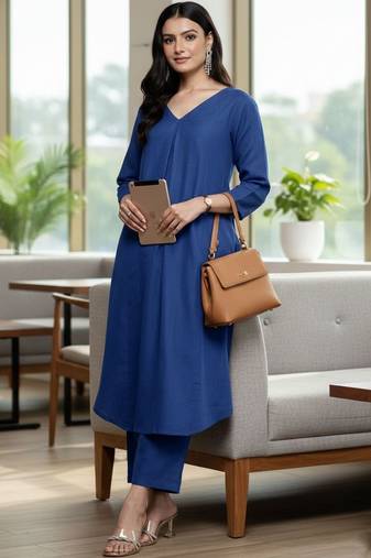 Women Regular Kurta with Trousers