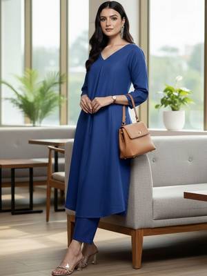 Women Regular Kurta with Trousers 5