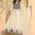 Ethnic Motifs Embroidered Pure Cotton Anarkali Kurta & Trousers With Dupatta