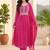 Women Printed Regular Thread Work Kurta with Trousers & With Dupatta