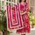Floral Printed Gotta Patti Pure Cotton Angrakha Kurta With Trousers & Dupatta