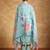 Floral Embroidered Thread Work Pure Cotton Straight Kurta With Trousers & Dupa