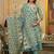 Ethnic Motifs Printed Mirror Work Pure Cotton Kurta with Trousers & Dupatta