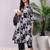 Floral Printed V-Neck Panelled Pure Cotton A-Line Kurta With Trouser