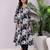 Floral Printed V-Neck Panelled Pure Cotton A-Line Kurta With Trouser