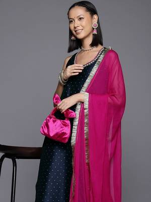 Women Self Design Kurta with Trousers & Dupatta. 2