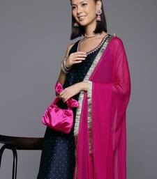 Women Self Design Kurta with Trousers & Dupatta.