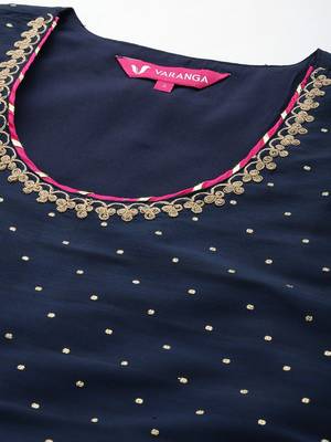 Women Self Design Kurta with Trousers & Dupatta. 3