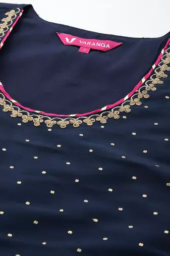 Women Self Design Kurta with Trousers & Dupatta.