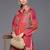 Women Printed Shirt Collar Straight Kurta With Trousers