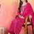 Leheriya Printed Thread Work Georgette Kurta With Trousers & Dupatta