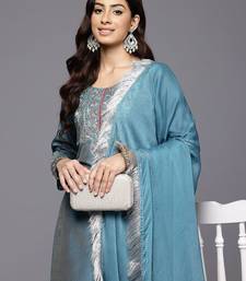 Women Ethnic Motifs Embroidered Regular Mirror Work Kurta with Trousers & With Dupatta