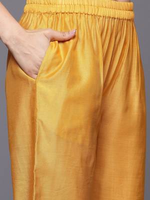 Chevron Print Zari Embroidered Kurta with Trousers & With Dupatta 3