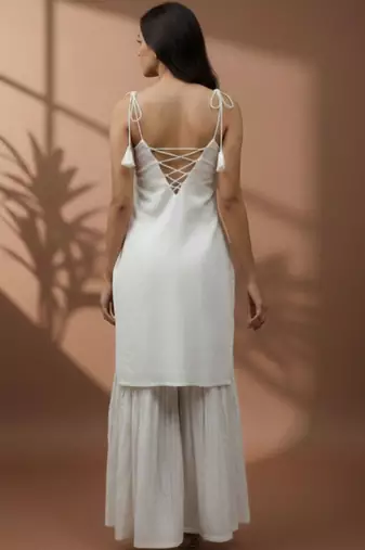 Women Regular Kurta with Sharara
