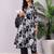 Floral Printed V-Neck Pure Cotton Kurta With Trousers