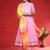 Angrakha V-Neck Gotta Patti Pure Cotton Kurta With Trousers & Dupatta
