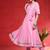 Angrakha V-Neck Gotta Patti Pure Cotton Kurta With Trousers & Dupatta