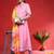 Angrakha V-Neck Gotta Patti Pure Cotton Kurta With Trousers & Dupatta