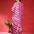 Women Bandhani Printed Round Neck Zari Kurta with Trousers & With Dupatta