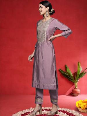 Women Ethnic Motifs Embroidered Regular Gotta Patti Kurta with Trousers & Dupatta 6
