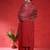 Floral Embroidered Round Neck Zari Straight Kurta With Trousers And Dupatta