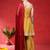 Floral Printed Pure Cotton Shoulder Straps Anarkali Kurta With Sharara & Dupatta