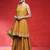 Floral Printed Pure Cotton Shoulder Straps Anarkali Kurta With Sharara & Dupatta