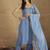 Women Yoke Design Regular Kurta with Trousers & Dupatta