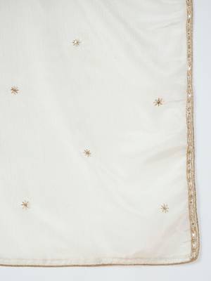 Women Ethnic Motifs Embroidered Regular Kurta & Sharara With Dupatta 4