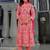 Women Floral Printed Pleated Pure Cotton Kurta with Trousers & With Dupatta