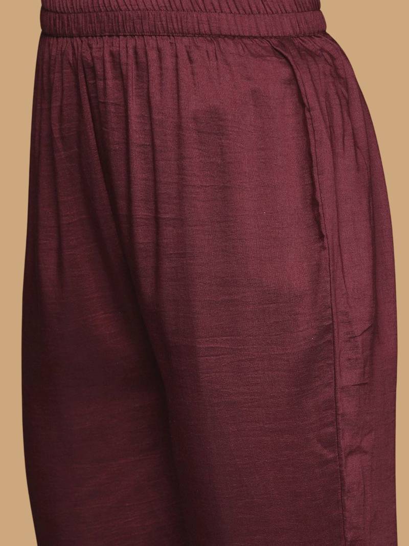 Women Ethnic Motifs Embroidered Regular Kurta with Trousers & With Dupatta