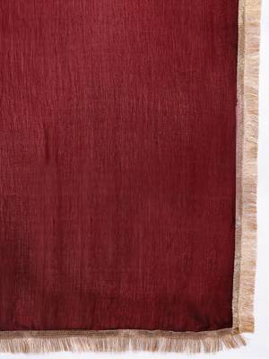 Women Ethnic Motifs Embroidered Regular Kurta with Trousers & With Dupatta 4
