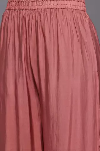 Ethnic Motifs Embroidered Regular Kurta with Trousers & With Dupatta