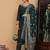 Green Embroidered Beads & Stones Pure Silk Straight Kurta with Trousers & Dupatta
