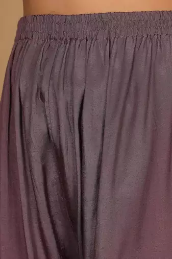 Ethnic Motifs Woven Design Pure Silk Kurta with Trousers & Dupatta