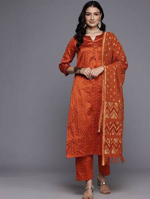 Ethnic Gotta Patti Detailed Kurta With Trouser & Dupatta 1