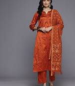 Ethnic Gotta Patti Detailed Kurta With Trouser & Dupatta