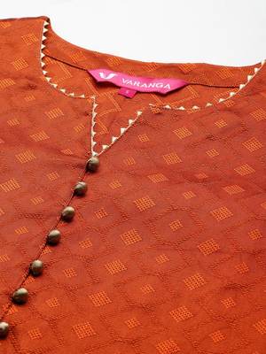 Ethnic Gotta Patti Detailed Kurta With Trouser & Dupatta 2