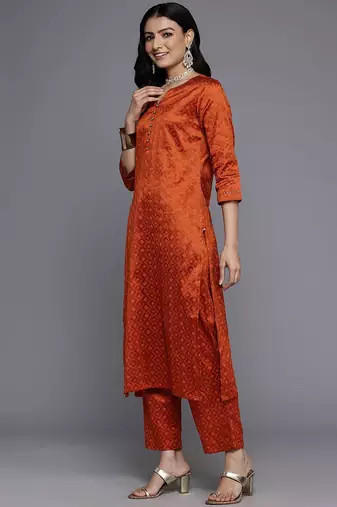 Ethnic Gotta Patti Detailed Kurta With Trouser & Dupatta