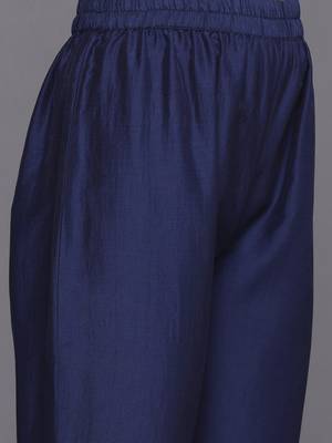 Ethnic Motifs Embroidered Regular Kurta with Trousers & With Dupatta 3