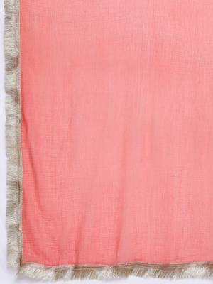 Floral Embroidered Sequinned Kurta with Trousers & Dupatta 3