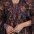 Floral Printed & Sequinned Pure Cotton Anarkali Kurta With Trouser & Dupatta