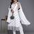 Floral Embroidered Thread Work Pure Cotton Kurta with Trousers & Dupatta