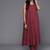 Pleated Silk Crepe Kurta with Trousers