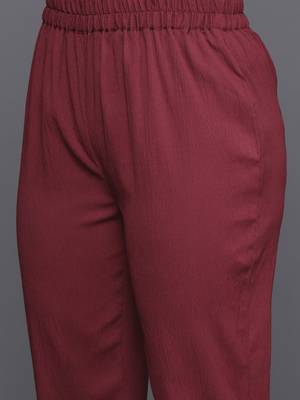 Pleated Silk Crepe Kurta with Trousers 3