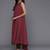 Pleated Silk Crepe Kurta with Trousers