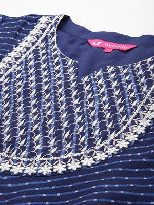 Women Yoke Design Regular Kurta with Trousers & With Dupatta 3