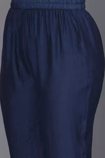 Women Yoke Design Regular Kurta with Trousers & With Dupatta