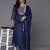 Women Yoke Design Regular Kurta with Trousers & With Dupatta