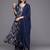 Floral Printed Pleated Gotta Patti Silk Georgette Kurta with Trousers & Dupatta